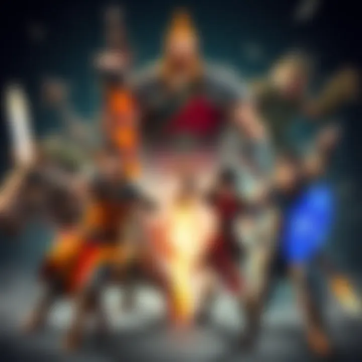 Various characters from popular Soulslike games like Elden Ring and Lies of P in action poses