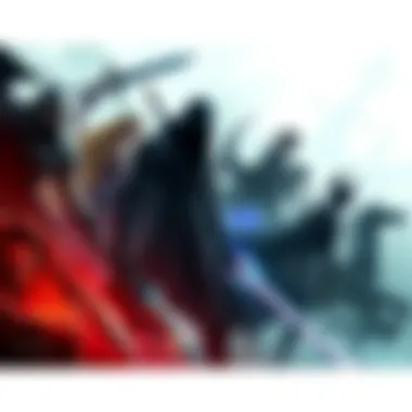 A collage of characters from popular soulslike games like Elden Ring and Bloodborne, showcasing their unique designs and battle stances.