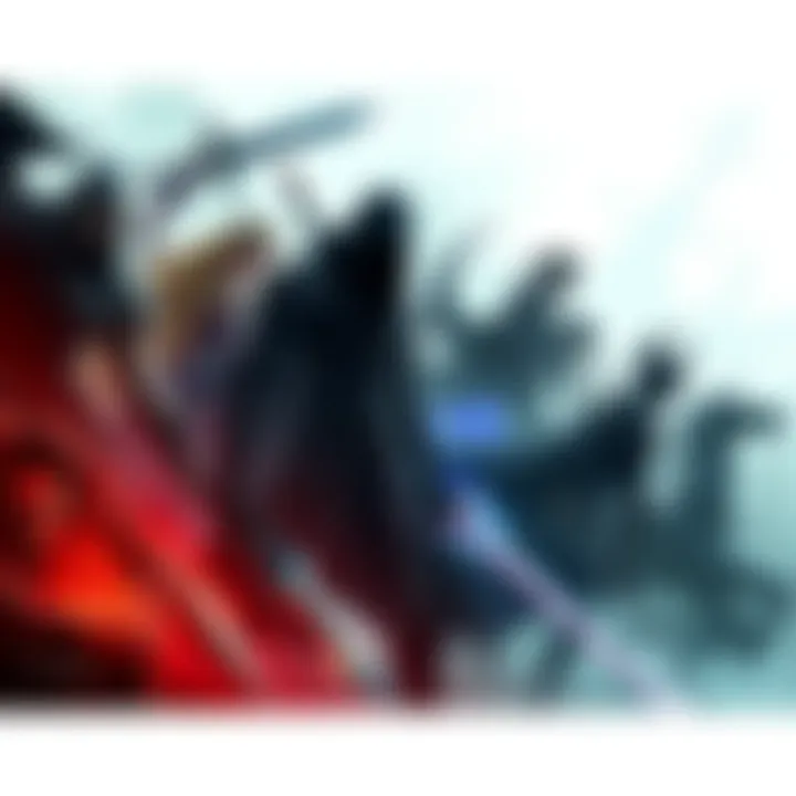 A collage of characters from popular soulslike games like Elden Ring and Bloodborne, showcasing their unique designs and battle stances.