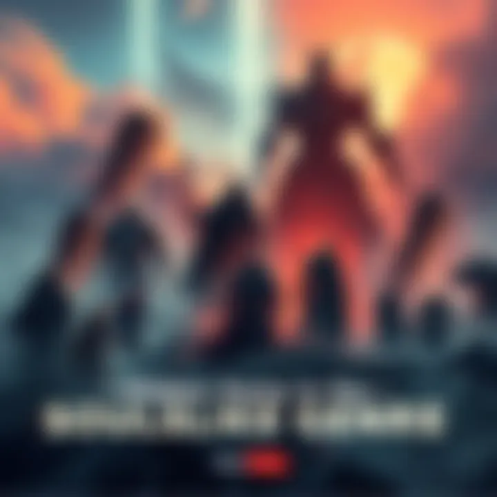 A dramatic scene showing various lesser-known soulslike game characters and landscapes in a dark fantasy setting.