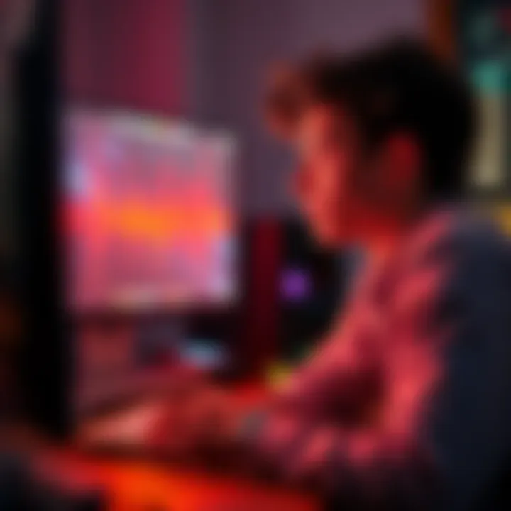 Sound effect inquiry A person looking at a computer screen with a confused expression, reflecting on a familiar sound effect from a gaming console.