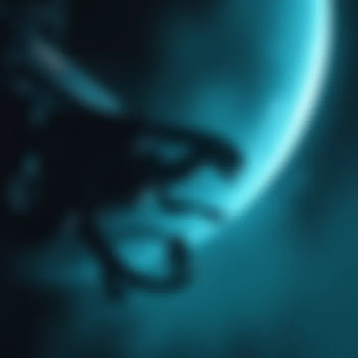 Spaceship with Xenomorph A large spaceship in a dark space setting, with a Queen Xenomorph silhouette visible, blending horror and action elements from Aliens.