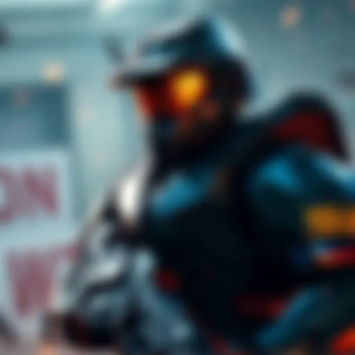Spartan Noble 6 stands ready for battle, highlighting his role in the Halo storyline and influence on Cortana.