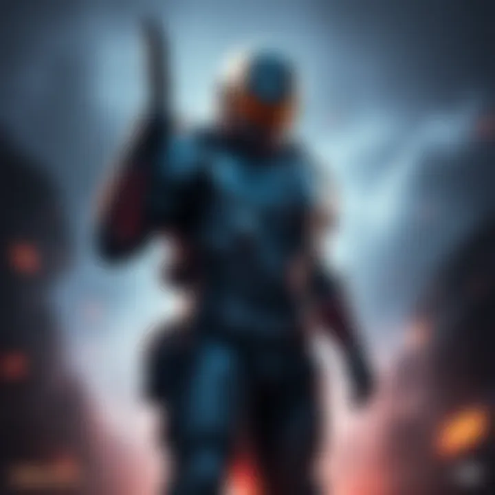 Detailed artwork of Spartan B312 showcasing the character's iconic armor and design features