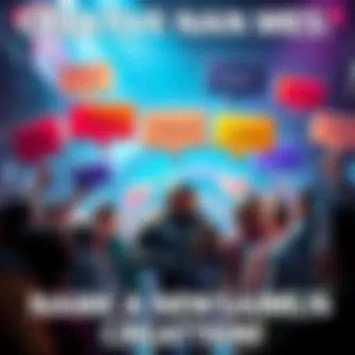 A vibrant gaming community brainstorming names for a new Spartan character, featuring colorful speech bubbles with name suggestions.