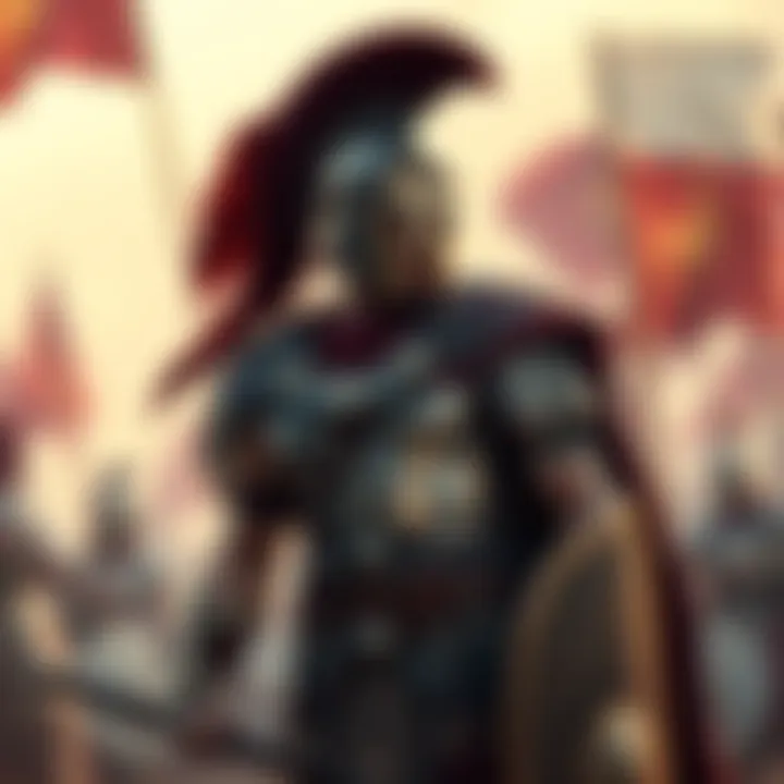 A Spartan warrior in armor, ready for combat, representing the legendary warrior culture.