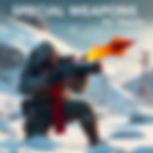 A hunter character using the Mask of Fealty subclass, aiming a special weapon in a snowy environment, showcasing alternative weapon options for Stasis builds.