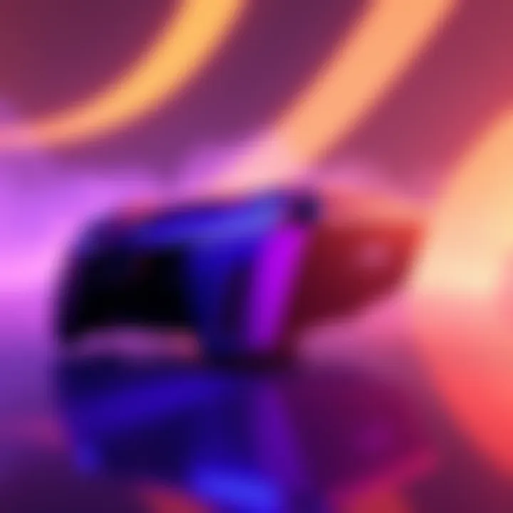 A striking design of the Spectral Amethyst PS5 PRO with a unique purple color and modern features.