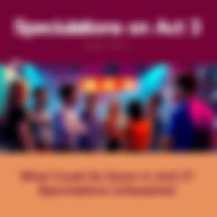 A group of people discussing theories and ideas about Act 3 in a lively setting