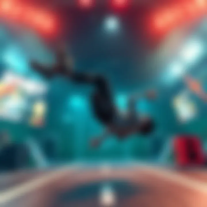 A gamer executing a speed flip move without boost in a competitive gaming setting