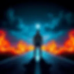 A character named Speed standing at a crossroads, contemplating critical decisions that impact the story.