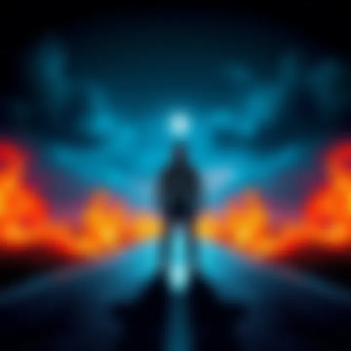 A character named Speed standing at a crossroads, contemplating critical decisions that impact the story.