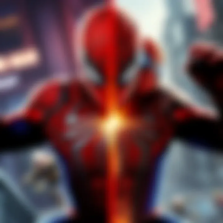 A split image showing Marvel's Spider-Man Remastered on one side and its sequel on the other, highlighting gameplay features and characters from both games.