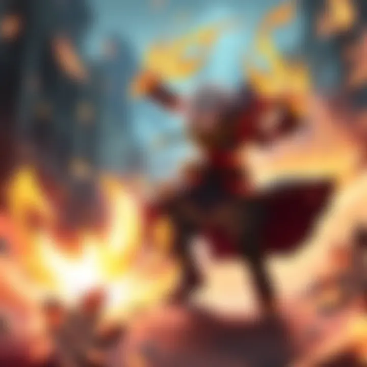 A character using a spirit skill to cancel an attack animation in a video game, showing dynamic action and quick recovery.