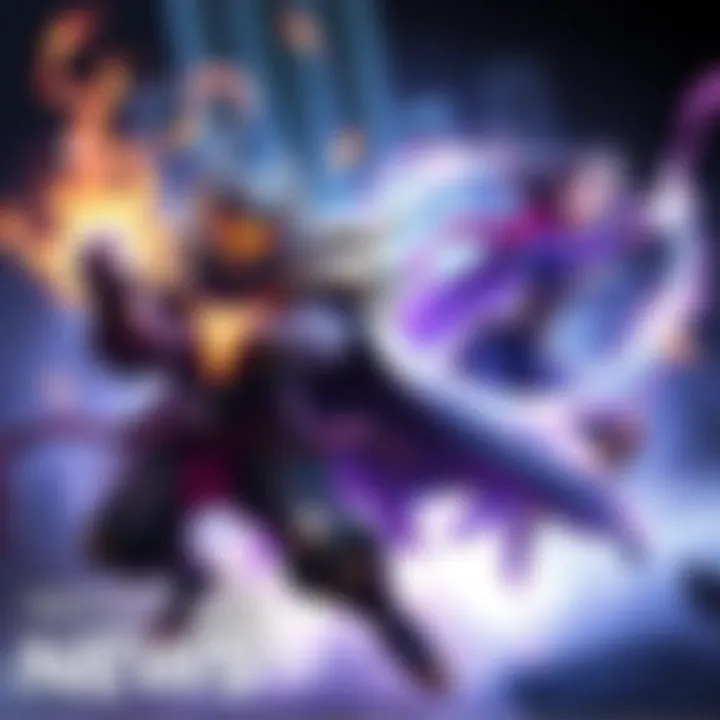 Spiritbreaker charging forward with a strong force and Lina casting a powerful spell, showcasing their synergy in a game battle