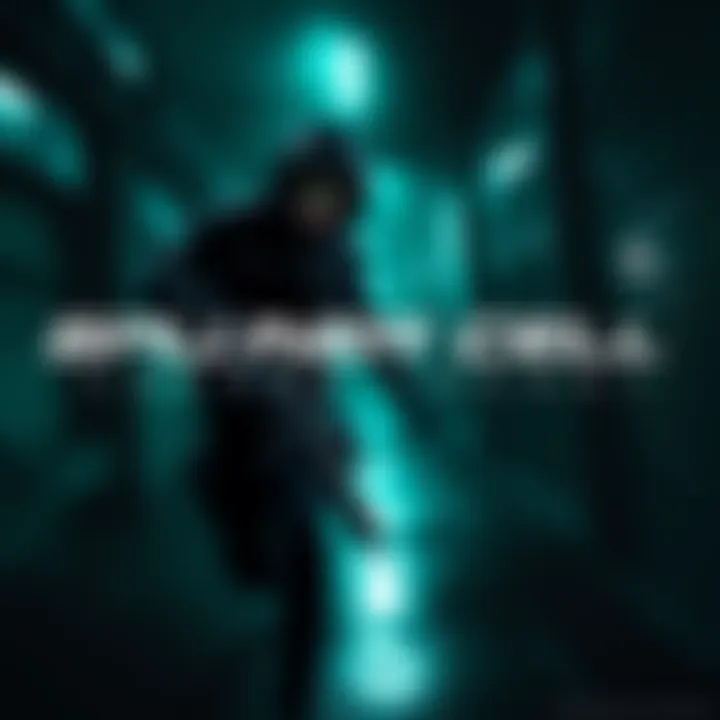 Splinter Cell Character in Action A character in stealth gear moves silently through a dark environment, representing the gameplay of Splinter Cell Chaos Theory.