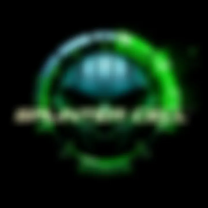 The iconic Splinter Cell logo featuring a green night vision goggles design, symbolizing stealth and espionage.