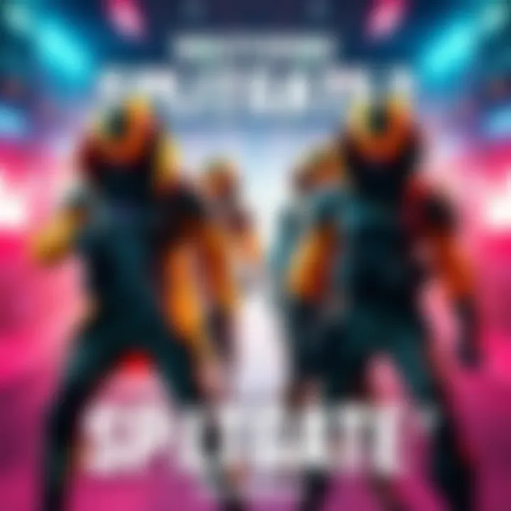 Promotional image showing exclusive skins and a battle pass for Splitgate 2