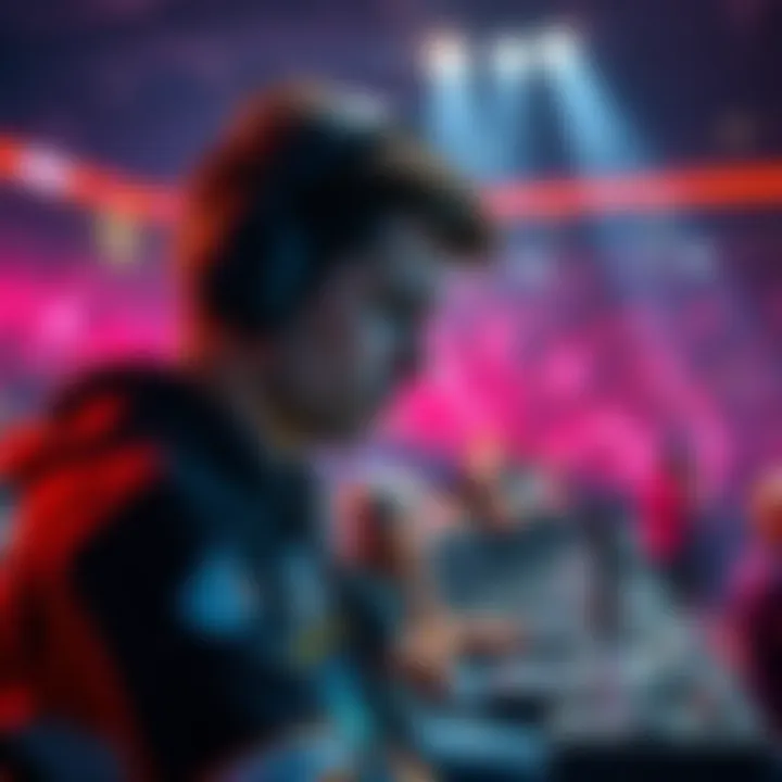 Spoiler Eliminated from ESL One Birmingham 2026 A player looking disappointed after being eliminated from a gaming tournament, with a crowd in the background showing mixed reactions.