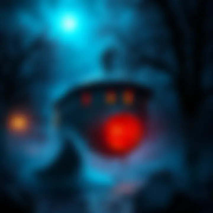 A dark game cover featuring eerie environments and an unsettling atmosphere, highlighting key horror game elements.