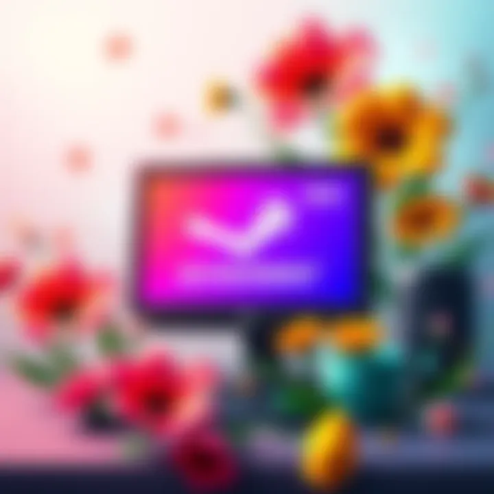 A colorful graphic featuring a $15 Steam Gift Card with flowers and a computer, promoting the spring giveaway.