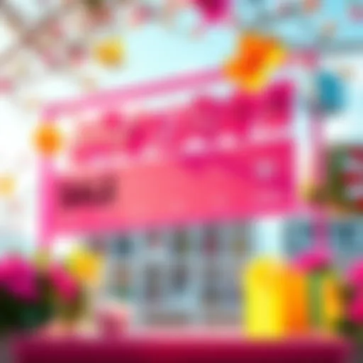 Spring Sale Dynamic Pricing A colorful sale banner showcasing dynamic pricing with fluctuating price tags and cheerful spring decorations.