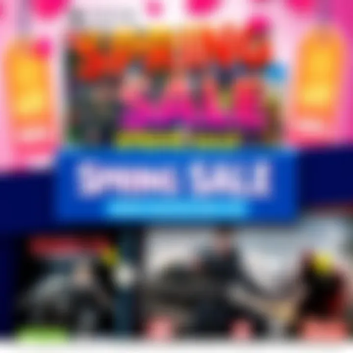 Colorful graphic showcasing discounts on popular video games like Resident Evil Village Gold Edition and Kingdom Come: Deliverance 2 with price tags showing savings.