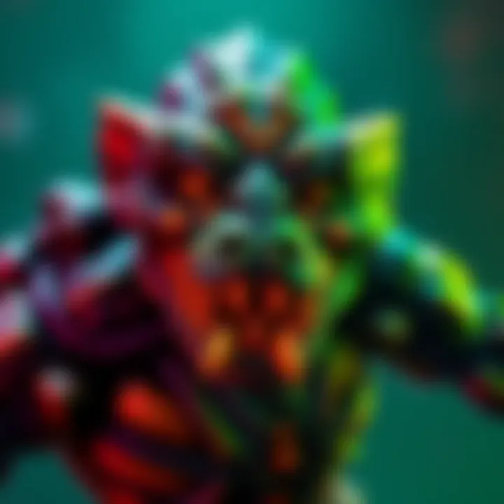 Springtrap character with a new blighted skin design, featuring dark colors and eerie details