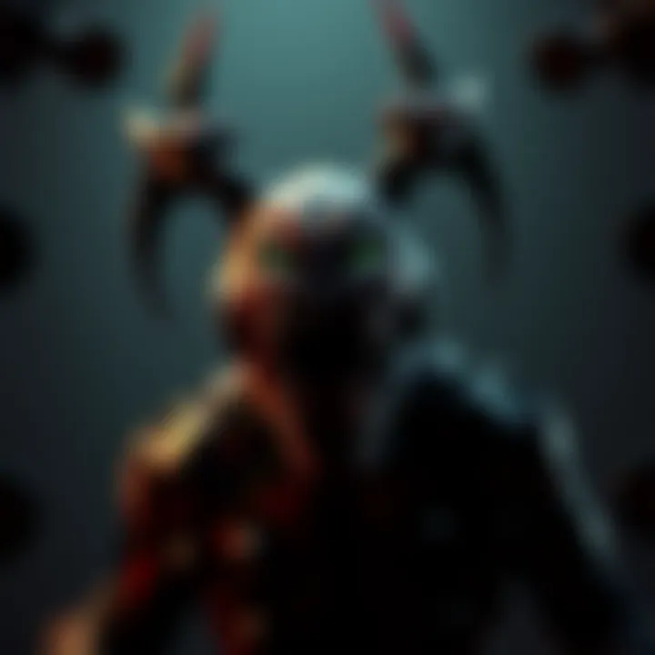 A haunting depiction of Springtrap from Dead by Daylight, showcasing his menacing figure against a dark, eerie backdrop.
