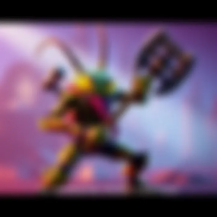 Springtrap character showing the recall animation instead of grabbing the axe