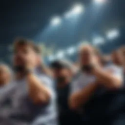 Group of Spurs fans expressing frustration during a game as the team concedes another goal