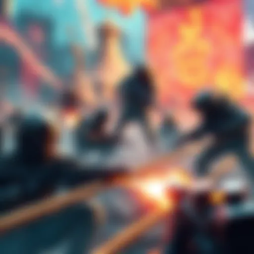 Squid Games Video Game Concept A thrilling video game scene inspired by Squid Games, featuring players facing intense challenges and survival tactics