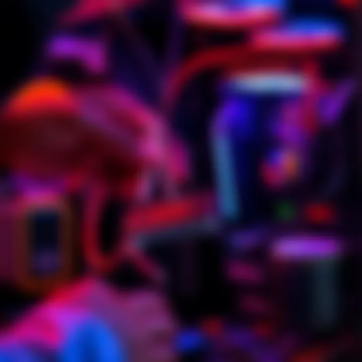 A person connecting an SSD to a different PC, showing cables and computer components