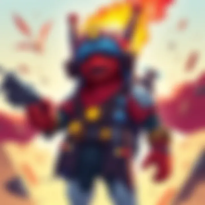 A detailed illustration of a character with St. Elmo abilities and Memento gear, showcasing equipment and skills for legendary missions.