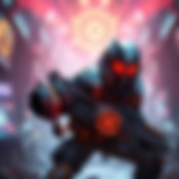 St Elmo's Engine and Striker Gearset An action scene showing a character equipped with the St Elmo's engine and Striker gearset in a vibrant gaming environment, highlighting their power during gameplay.