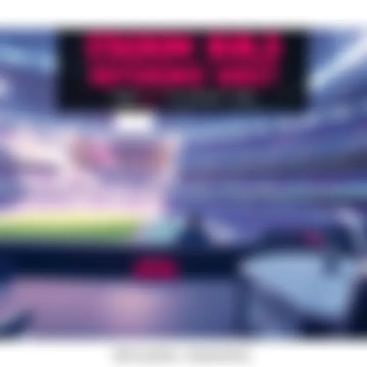 A visual guide showcasing key items for the Stadium build in a gaming environment, featuring gameplay elements and strategies.