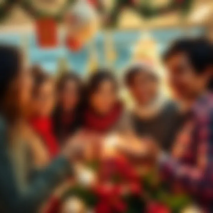 A group of cheerful staff members celebrating the holiday season with smiles and festive decorations.