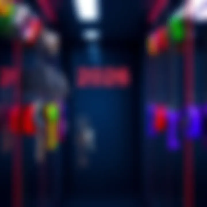 A collection of modern staff room keys, showcasing various innovative designs and colors for workplace security.