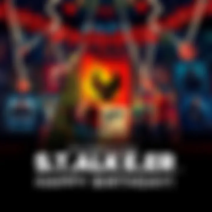 A group of video game fans celebrating in front of S.T.A.L.K.E.R. posters with festive decorations.