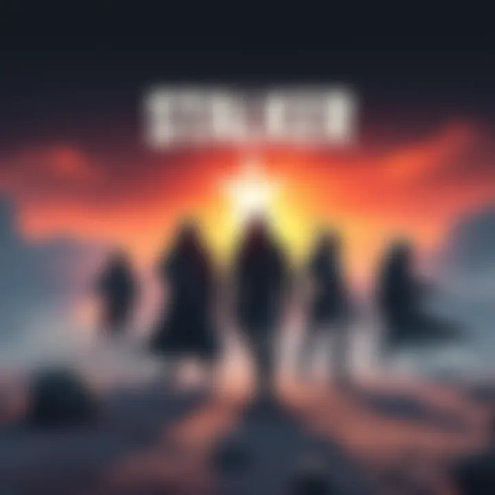 A poster featuring characters from the Stalker series in a desolate landscape, with a hint of futuristic elements, hinting at a game comeback.