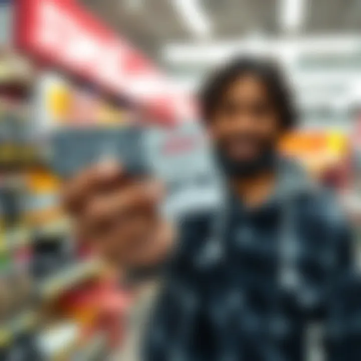A person holding a special item purchased from Staples, showcasing the price tag of $47.46, with a store background.