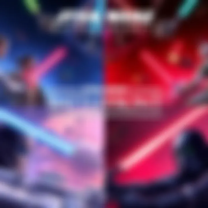Comparison of Star Wars Battlefront 1 and 2 on GOG, showing gameplay scenes from both games and Windows 11 compatibility