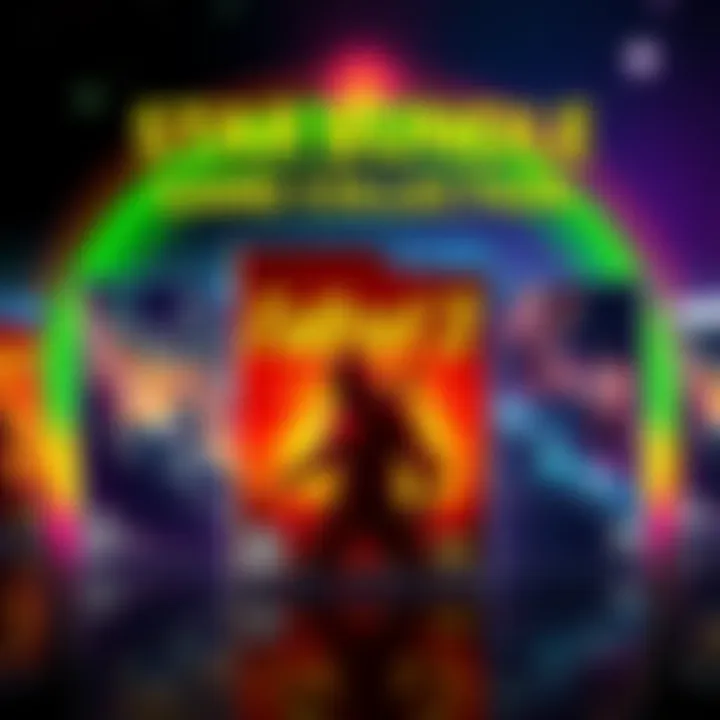 A colorful display of popular game covers including Fallout 3, Andro Dunos II, and Soulstice Deluxe Edition