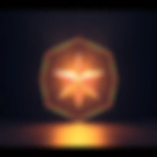A star placed inside a pentagon shape, symbolizing its significance and meaning, set against a simple background.