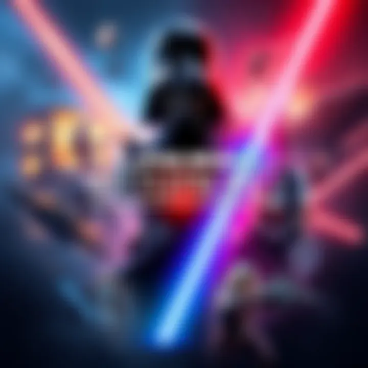 Cover art of Star Wars Battlefront II featuring iconic characters and battle scenes
