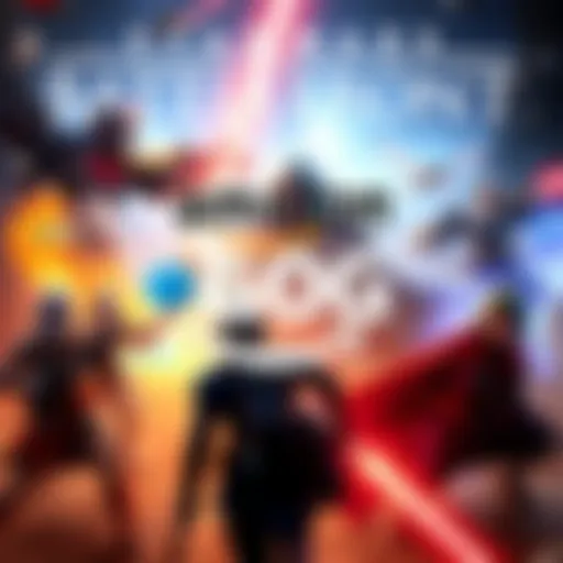 A promotional image featuring Star Wars Battlefront characters engaged in a space battle, with Amazon Prime logo and GOG keys graphic overlay.