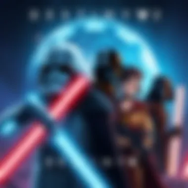 A scene showing characters from Star Wars and Destiny 2 together, highlighting the mixed reactions from players about the collaboration's impact on the game.