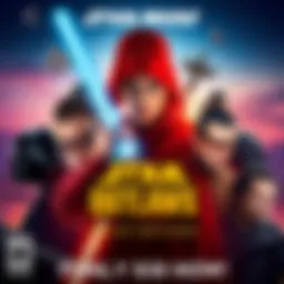 Star Wars Outlaws Gold Edition Cover Cover art of Star Wars Outlaws Gold Edition showing main characters and logo