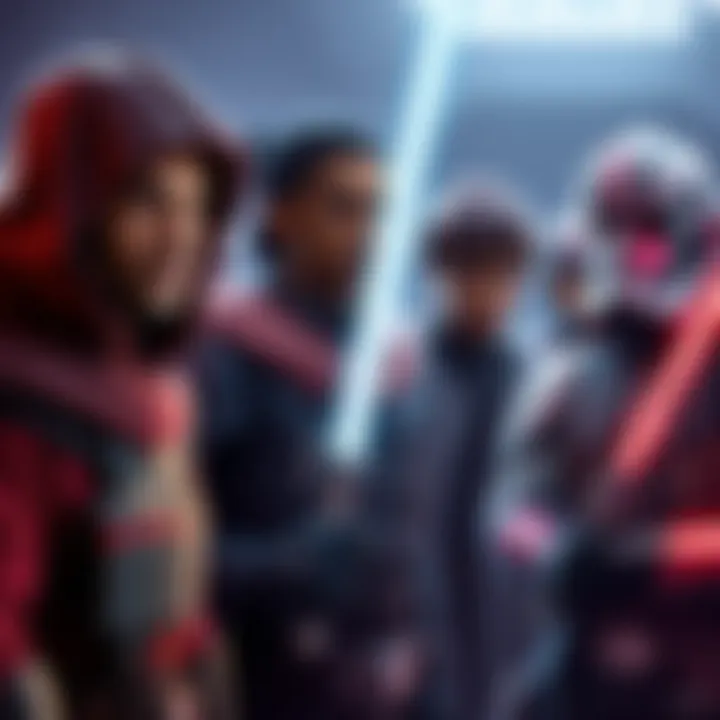 Star Wars Zero Company Characters Various characters from Star Wars Zero Company showcasing different racial options in a game setting