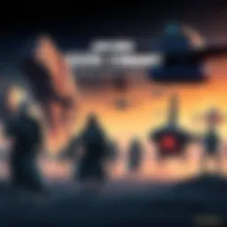 Star Wars Zero Company Concept Art Art depicting Star Wars Zero Company characters and vehicles in a futuristic setting similar to Titanfall